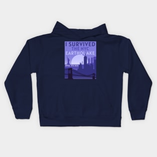 I Survived The Nyc Earthquake Kids Hoodie